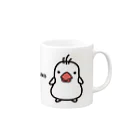 BUNCHOU-KUNのぶんちょう君（文鳥）限定品 Mug :right side of the handle