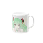 yura_aki05の応援ミクちゃん Mug :right side of the handle