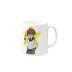 めかぶの店のケッケくん Mug :right side of the handle