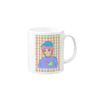 oekakiの猫好き女子その2  Mug :right side of the handle