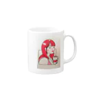 小原 泰彦の女の子 Mug :right side of the handle