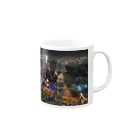 すすりーぬしょっぷのドバイの夜景(ブルジュ・ハリファからの夜景) Mug :right side of the handle