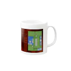 AGOAのモーニングルーティン　緑 Mug :right side of the handle