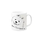 uniple365のMOFUMOFU uniple_samoyed Mug :right side of the handle