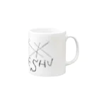 そえうたのI LOVE ESHU 黒字 Mug :right side of the handle