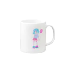 ひっちーの〇まるばつちゃんマグカップ✕ Mug :right side of the handle