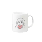 かえるのずきゅん Mug :right side of the handle