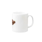 びたみん電力▼CC福岡40▼G25bのクロワッサンくん Mug :right side of the handle