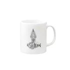 Japan Postmodern FederationのFISHMAN-fm01 Mug :right side of the handle