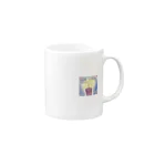 虹色の華のカタカムナ文字と祈り Mug :right side of the handle