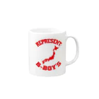 GLshop68のREPREZENT    JAPAN BBOY'S Mug :right side of the handle