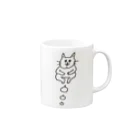 Famille de baleines(ファミールデバレーヌ)のぽぽぽ！ねこ Mug :right side of the handle