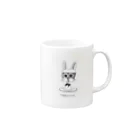 rn々のうさぎプリン Mug :right side of the handle