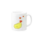 picopico @LINEスタンプのえび天　ハートのしっぽ Mug :right side of the handle