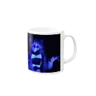 FORGOTTEN NIGHTMAREのB級ホラー映画みたいなポーズで迫りくるるにゃん Mug :right side of the handle