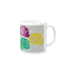 Heart of GoldのColorful shells Mug :right side of the handle