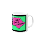 Mieko_KawasakiのCAN'T GET ENOUGH / GREEN トイレットペーパー　 Mug :right side of the handle