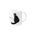 saori*のバックシャンCAT Mug :right side of the handle