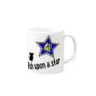 Yuko’ｓ Galleryの【開運祈願】星に願いを！ Wish upon a star! 子年生まれ守護梵字キリーク Mug :right side of the handle