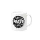 シンプルにpeace in love♡のpeace in love マグカップの取っ手の右面