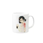 勉強堂本舗SUZURIのTATTOO途中マグ Mug :right side of the handle