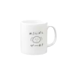 原価高すぎだろのおいしいめろんぱん Mug :right side of the handle