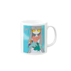 夏杞のタールちゃん Mug :right side of the handle