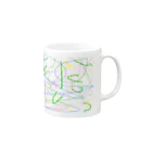 つめくさカップ店の壁 Mug :right side of the handle