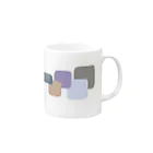 サイコロパステルのスクエアブロック Mug :right side of the handle