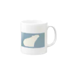 ぽぽもりのシロクマ Mug :right side of the handle