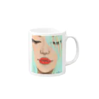 Ｍ✧Ｌｏｖｅｌｏ（エム・ラヴロ）の赤いくちびる💋 Mug :right side of the handle