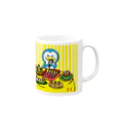 白玉shopのトロピカルはんぺん Mug :right side of the handle