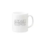 まのアイサビスイミン Mug :right side of the handle