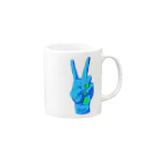 vaporのPEACEピース Mug :right side of the handle