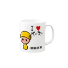 競輪研究の研究公式アイテムです。 Mug :right side of the handle