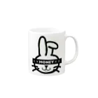 meMEmeの××MONEY××BUNNYちゃん×× Mug :right side of the handle