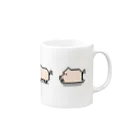 ぶたちゃんのはしるぶた Mug :right side of the handle