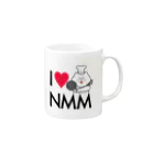 ねこめし屋公式グッズショップのI♥NMMマグ Mug :right side of the handle