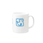 nowhitonの【DOGGYM Shake!】アイコンロゴ Mug :right side of the handle