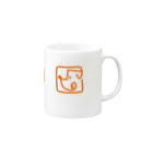 nowhitonの【DOGGYM Shake!】アイコンロゴ（オレンジ） Mug :right side of the handle