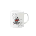 カワグチマサミのグッズの実は○○だった!?織田信長 Mug :right side of the handle