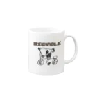 どんぐり屋別館の画伯シリーズ『bicycle』 Mug :right side of the handle