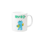 カツボン(KATZBOM)／漫画家ラッパーのネジネコとメロンパン(ロゴ入り) Mug :right side of the handle