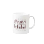 花のお茶会コップ Mug :right side of the handle