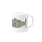 ちゃんのレンボーヒィッシュ Mug :right side of the handle