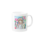 きさらぎ春花@オクタ寮生になりたひの白蛇ちゃんと巫女さん Mug :right side of the handle