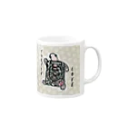 316(MIHIRO)のパブコックーヒョウモンちゃん カラフル Mug :right side of the handle