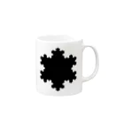 FRACTAL / フラクタルのFractal Koch Snowflake Mug :right side of the handle