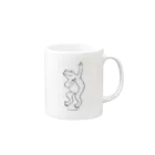 だんすだんすのミナ・ヌクッタ店のかえるだんすだんす Mug :right side of the handle