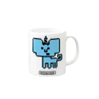 uchukunのイッカクン8BIT Mug :right side of the handle